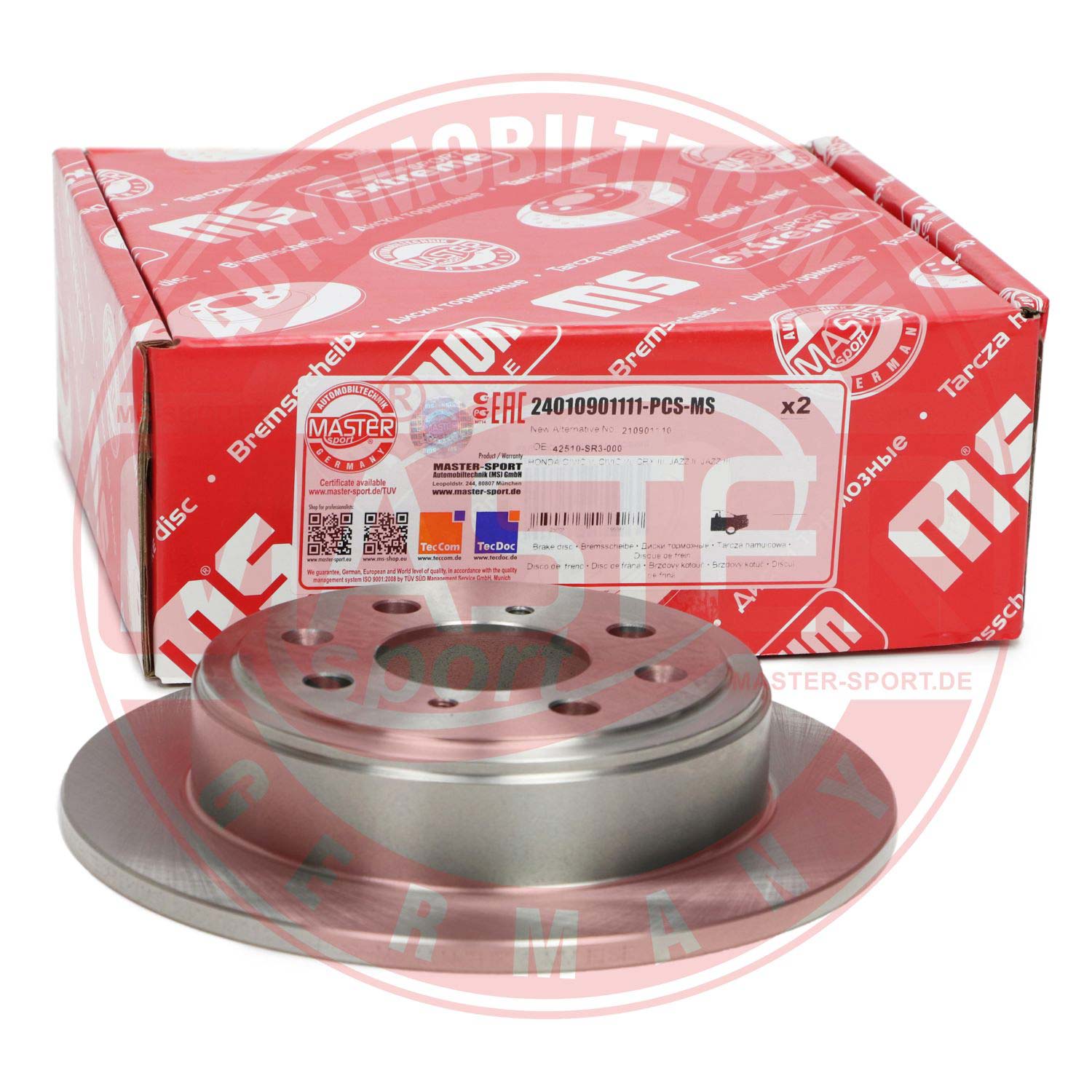 Disc frana MASTERSPORT GERMANY 24010901111-PCS-MS